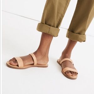 Boardwalk double strap slide leather sandal